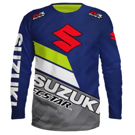 Suzuki Long Sleeve Handmade 3D Print Moto Fan Premium T-Shirt Unisex Gift