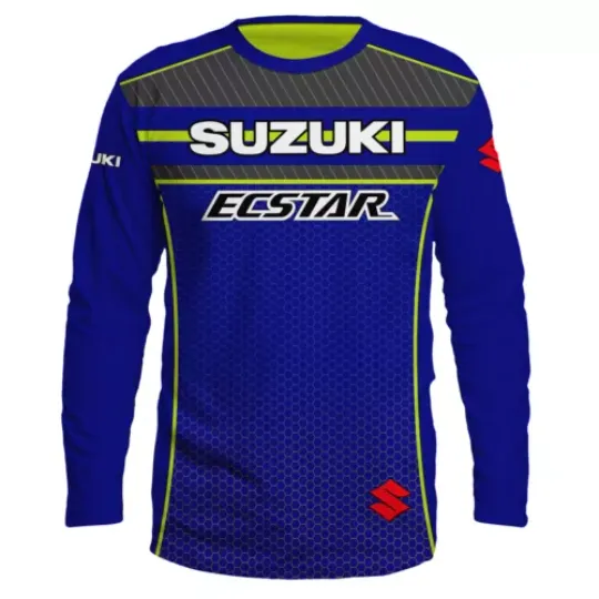 Suzuki Long Sleeve Handmade 3D Print Moto Fan Premium T-Shirt, Unisex Gift