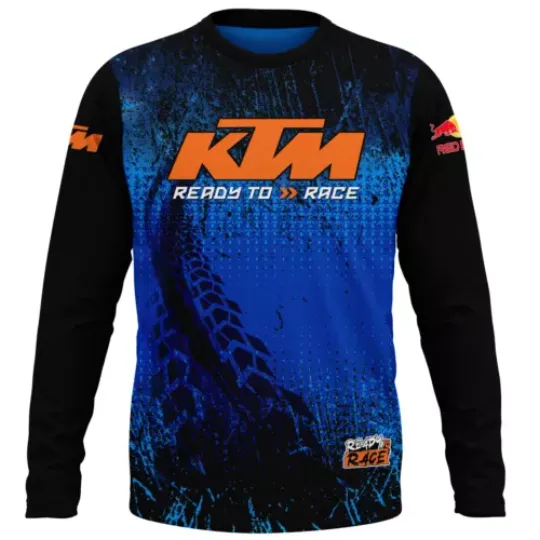 KTM Long Sleeve Handmade 3D Print Moto Fan Premium T-Shirt, Unisex Gift