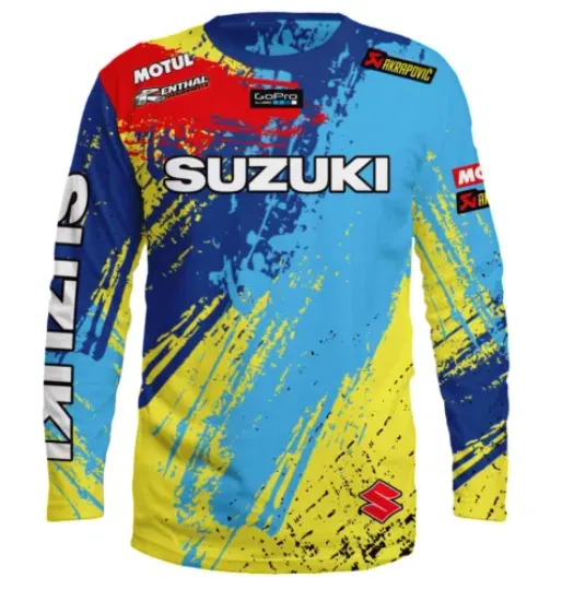 Suzuki Long Sleeve Handmade 3D Print Moto Fan Premium T-Shirt, Unisex Gift