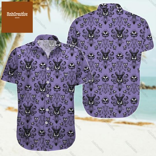 Haunted Mansion Button Shirt, Disney Haunted Mansion Shirt