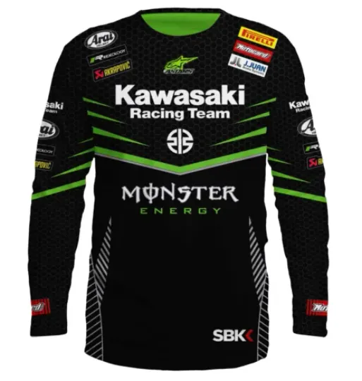 Kawasaki Long Sleeve Handmade 3D Print Moto Fan Premium T-Shirt, Unisex Gift