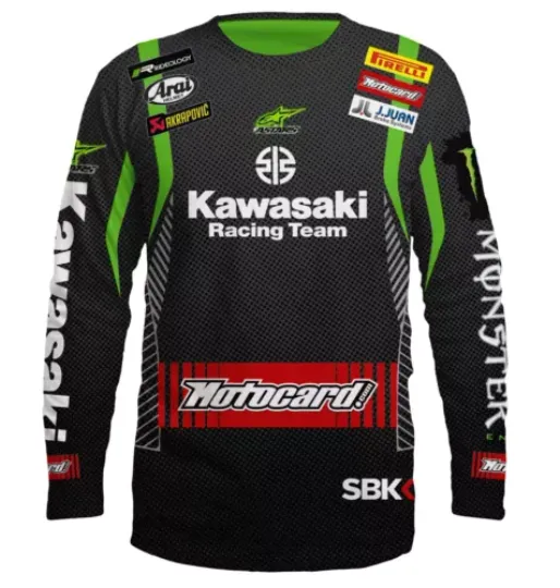 Kawasaki Long Sleeve Handmade 3D Print Moto Fan Premium T-Shirt, Unisex Gift
