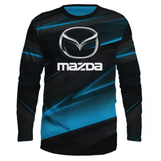 Mazda Long Sleeve Handmade 3D Print Auto Fan Premium T-Shirt, Unisex Gift
