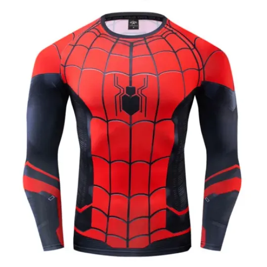 Far From Home Spider-Man T-shirts, Cosplay Costume Men Short Sleeve Tee Gym Tops