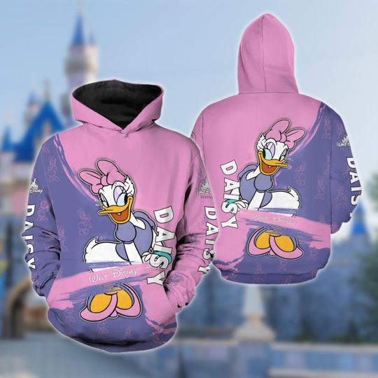 Daisy Duck 3D All Over Print Shirt, Donald Girlfriend Duck Hoodie