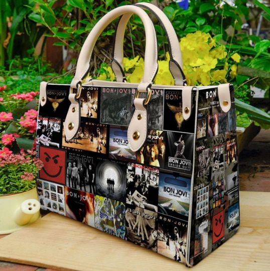 Bon Jovi Women Leather Bag Handbag,Bon Jovi Lover's Handbag,Bon Jovi Women Handbag,Rock Band Handbag