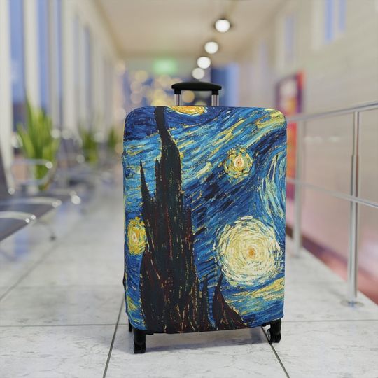 Vincent Van Gogh Starry Night Protective Luggage Cover, Suitcase Cover, for Travel and Travel Gifts