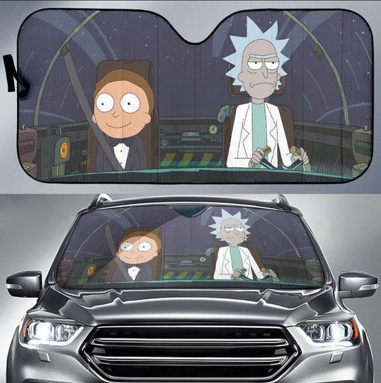 Rick and Rickandmorty Driving Car Auto Sun Shades,Car Windshield, Car Accessories, Auto Decoration, Car Foldable Accessories for Sun Protection