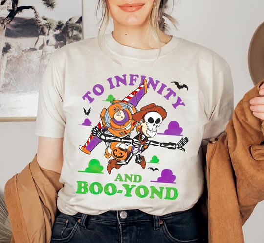 Disney Toy Story Shirt, Buzz Lightyear Sheriff Woody Halloween T-shirt