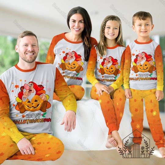 Halloween Family Pajamas Set, Grumpy Snow White Pajamas Set, Disney Matching Shirt