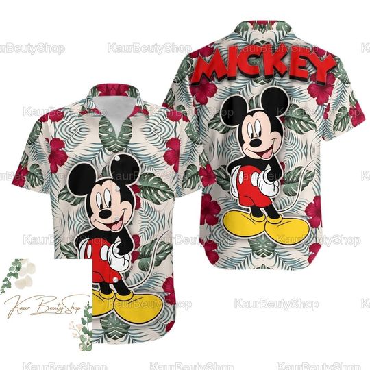 Halloween Mickey Hawaiian Shirt, Mickey Disney Hawaiian Shirt