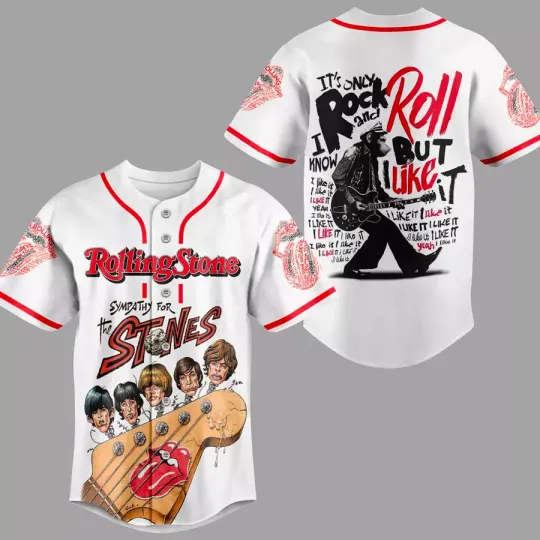 The Rolling Stones Baseball Jersey | Music Tour Outfit | Summer Streetwear For Unisex