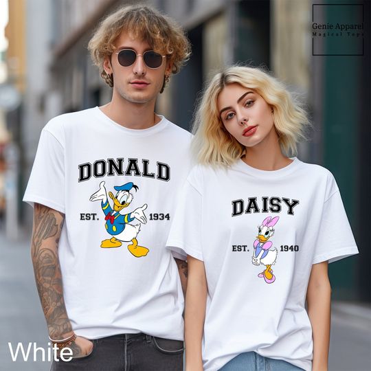 Disney Donald and Daisy Duck Shirt, Comfort Colors Disney Shirt, Disney Family Shirt, Disney Couples Shirt, Disney Matching Shirt