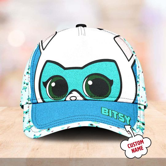 Bitsy Cartoon Character Classic Cap, Bitsy Super Kitties Summer Vacation Baseball Cap, Bitsy Trip Hat, Gift For Kid Adult, Gift For Friend