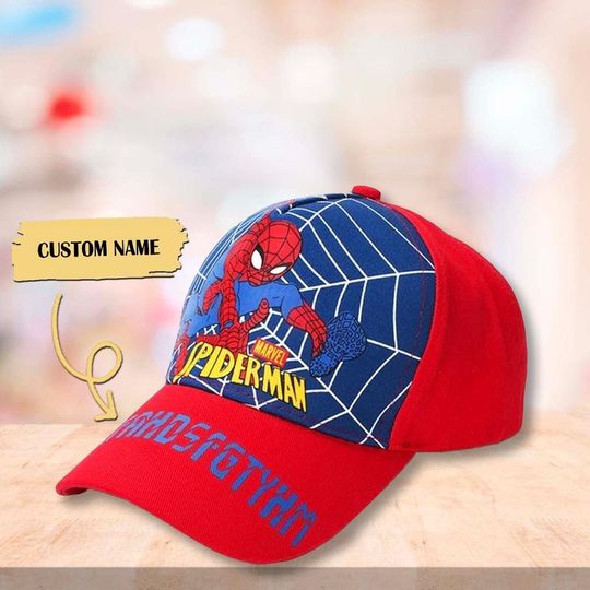 Personalize Name Spiderman Classic Cap, Funny Custom Name Baseball Cap, The Amazing Spiderman Hat, Superhero Classic Hat, Gift For Kid Adult