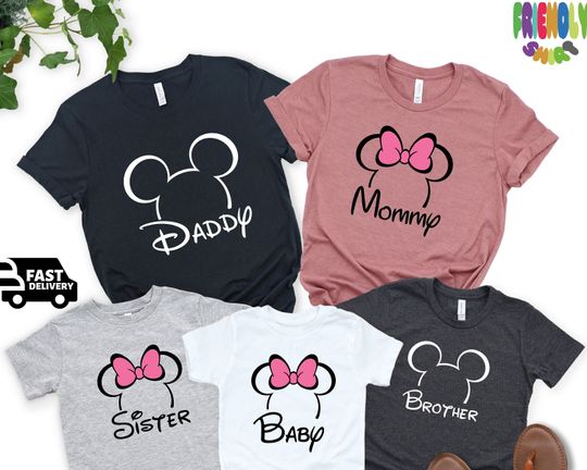 CUSTOM Disney Family Vacation Shirts, PERSONALIZED Disney, Disney Shirts, Disney Trip Tees, Disneyworld Shirt, Disney Family Matching Shirts