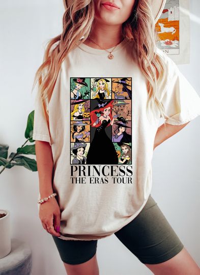 Halloween Princess Eras Tour Shirt, Disney Princess Halloween Shirt, Disney Princess Gift