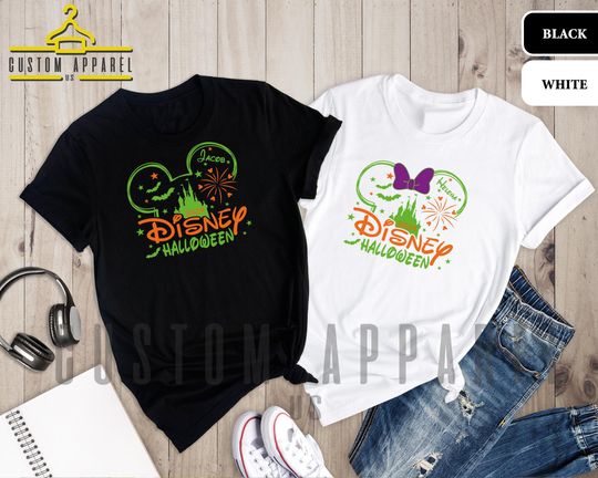 Disney Halloween 2024 Shirt, Custom Disney Halloween T-Shirt, Disney Halloween Family, Custom Family Disney Sweater, Halloween Family