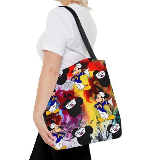 Mickey Mouse colorful Tote Bag, Disney Family Tote Bag, Disneyworld Tote Bag, Disneyland Tote Bag, Disney Vacation Tote Bag