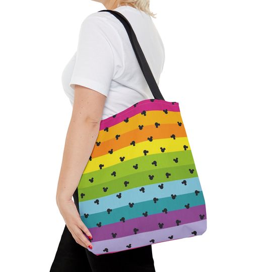 Mickey Mouse colorful Tote Bag, Disney Family Tote Bag, Disneyworld Tote Bag, Disneyland Tote Bag, Disney Vacation Tote Bag