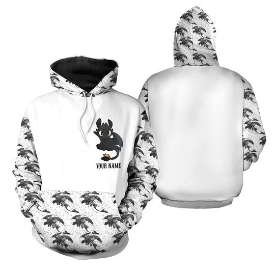 Toothless Hoodie Legging Set, Personalized Hoodie, Light Fury Hoodie, Toothless Shirt, Legging For Women