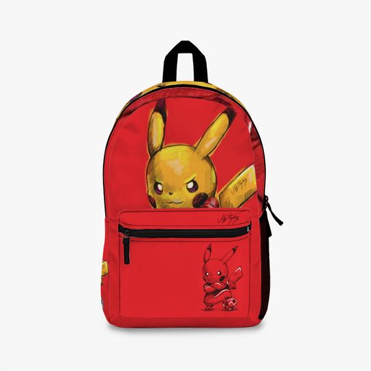 Pika Gift Backpack, PKM Red Design on Unisex Bag