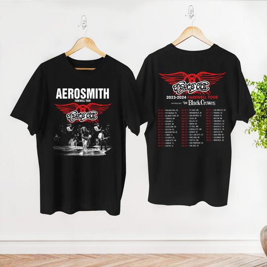 Aerosmith Tour Shirt, Peace Out Farewell Aerosmith Band Shirt, Rock Band Aerosmith Fan Gift Shirt, Aerosmith Concert Shirt, 90s Shirt