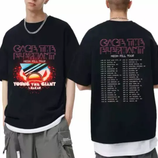 Cage the Elephant Neon Pill Tour 2024 Shirt, Cage the Elephant 2024 Concert tee