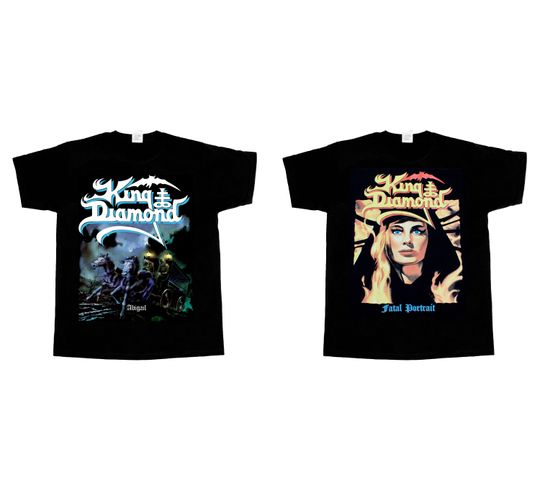King diamond Double Sided T-shirt, Cotton Short Sleeve Shirt, Gift For Music Lover