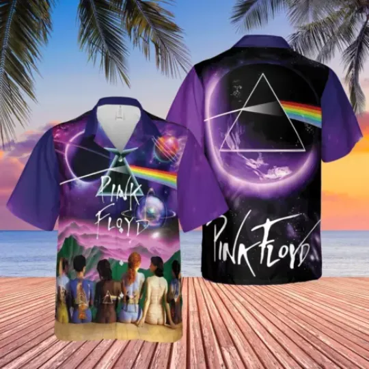 Pink Floyd band Hawaiian Shirt, Gift for Fans, Family Beach Shirt, Beach Vacation Shirt, Pool Outfit, GIft For Him Her