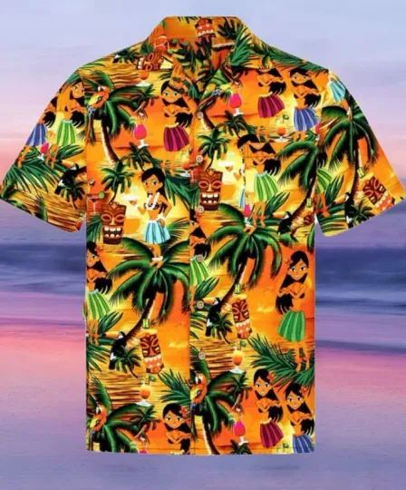 Tiki Aloha Hawaiian Shirt, Gift for Fans, Family Beach Shirt, Beach Vacation Shirt, Pool Outfit, GIft For Him Her