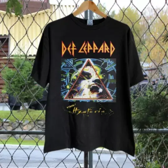 Def Leppard Hysteria Tour Rock Band T-Shirt