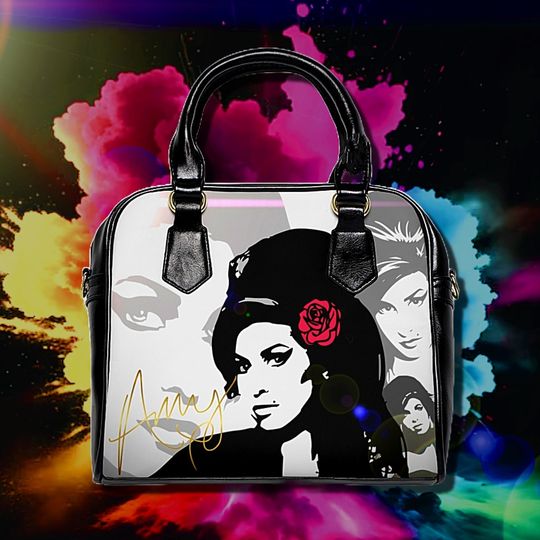 Amy Winehouse - rebel, retro, funky Shoulder Handbag, Shopping Bag, Gift For Women