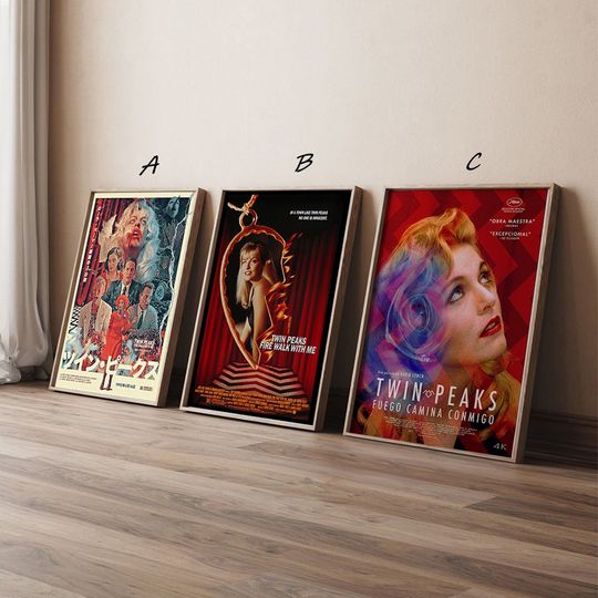 Twin Peaks Fire Walk with Me Movie Poster, High Quality Canvas Print Art Posters, Gift for her, Gift for Him, Unframed