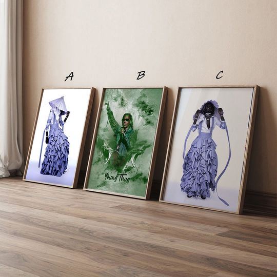 Young Thug Jeffery Music Poster, High Quality Canvas Print Art Posters, Gift for her, Gift for Him, Unframed