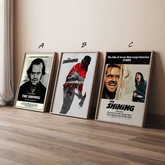 The Shining Classic Movie Poster, High Quality Canvas Print Art Posters, Gift for her, Gift for Him, Unframed