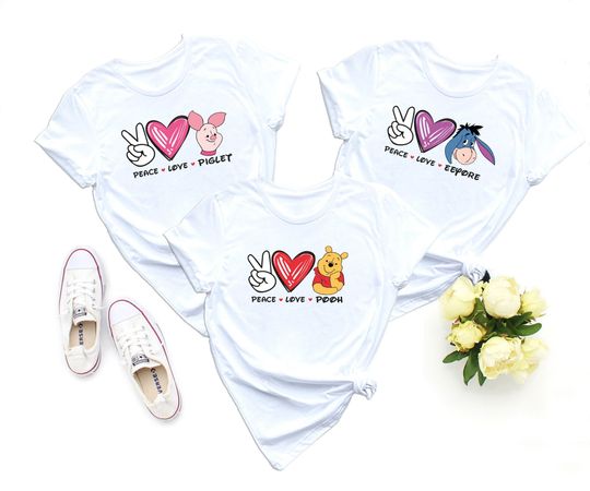 Winnie the Pooh Shirt, Disney Pooh Characters, Eeyore Shirt, Disney Piglet Shirt, Disney Tigger Shirt