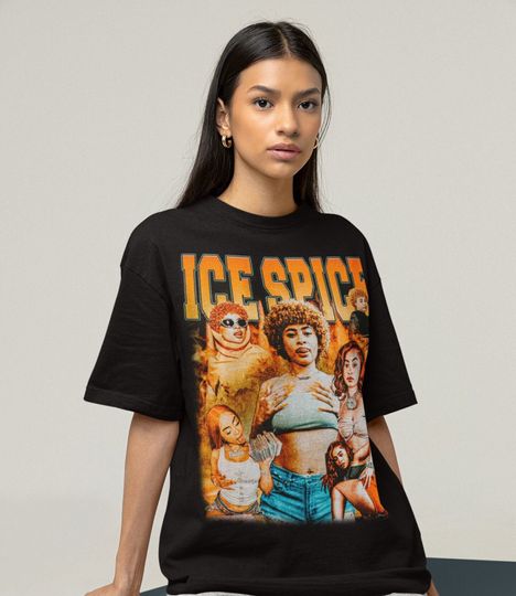 Ice Spice Shirt, Vintage Rap Tee Ice Spice, Hip Hop Graphic Print T-Shirt, Merch T Shirt Ice Spice Munch