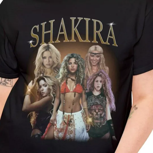 ShakiraIce Shirt, Vintage Cotton Short Sleeve Shirt, Music Graphic Print T-Shirt, Merch T Shirt Ice Spice Munch