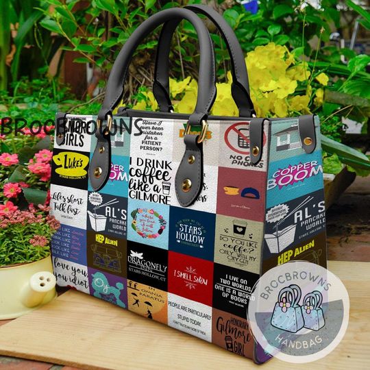 Gilmore Girls Leather Handbag, Gilmore Girls Handbag, Crossbody Bag, Shopping Bag, Top Handle Bag