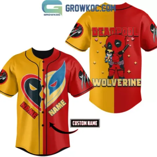 Deadpool And Wolverine True Love 2024 Personalized Baseball Shirt, Gift For Fan