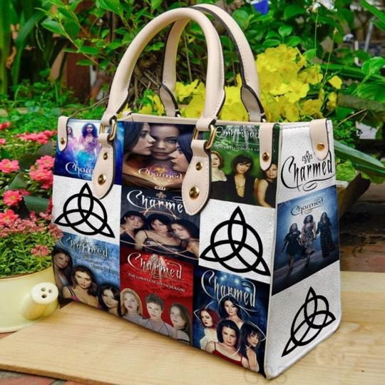 Vintage Charmed Tv Hand Leather Handbag, Charmed Tv Hand Shoulder Bag, Love Tv Show Handbag, Woman Handbag, Shopping Bag, Gift For Fan.