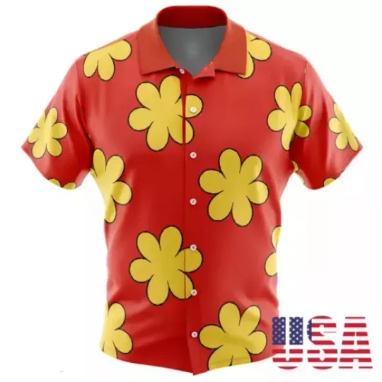 Glenn Quagmire Family Guy Button Up Hawaiian Shirt, Short Sleeve Button Shirt, Vacation Shirt, Gift For Him