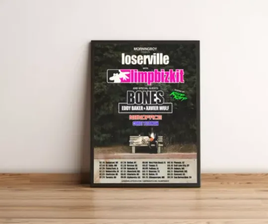 Limp Bizkit Tour 2024 Poster, Wall Decor, Gift Poster