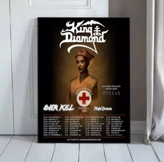 King Diamond Announces North American Headlining Tour 2024  Poster