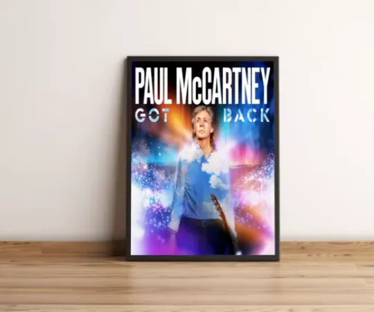 P mccartney Got Back Tour 2024 Poster, Gift Poster