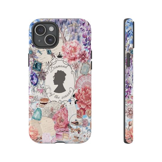 Diamond of the Season Bridgerton Collage Phone Case Lady Whistledown Coquette Aesthetic iPhone Case