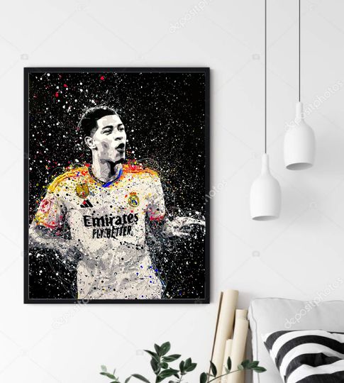 Jude Bellingham Poster - Hand Painted Art Prints - Poster - Gift