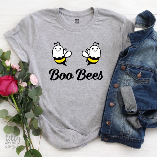 Boo Bees T-Shirt, Boo Bees Halloween T-Shirt, Funny Halloween T-Shirt For Women